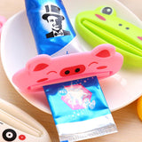 HULIANFU Simple Toothpaste Device Tube Dispenser Holder Multifunctional Plastic Facial Cleanser Squeezer Press For Bathroom Accessories