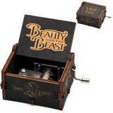 HULIANFU  Wooden Hand Crank Music Box Magic School Game Jurassic Park Godfather Children  Holiday Gift Christmas New Year Gift