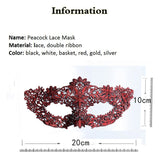 HULIANFU Lace Mask Female Half Face Black Eye Mask White Halloween Mask Party Masquerade Child Mask