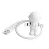 HULIANFU Portable USB Powered Night Light Astronaut Shape Reading Desk Lamp DC 5V LED Light For Computer Laptop PC Lighting Space Lovers