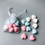 HULIANFU Mini Cute Heart Essential Oil Soap Candle Silicone Mold DIY Valentine  Day Handmde Clay Resin Epoxy Making Decorating