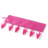 HULIANFU Multifunctional Clothes Hanger Drying Rack Home Decoration Accessories Organizer 6 Clips Hanger Travel Towel Socks Hanger Clip