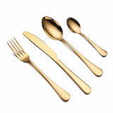 HULIANFU Spklifey Black Dinnerware Set Cutlery Stainless Steel Black Cutlery Set Rainbow Dinner Tableware Wedding Silverware Set