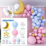 HULIANFU QIFU Macaron Balloons Garland Latex Ballons Arch Happy Birthday Party Decor Kids Adult Wedding Baloon Chain Baby Shower Balon