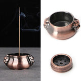 HULIANFU Retro Lotus Incense Burners Dragon Incense Holder Incense Burner Mini Sandalwood Censer Home Office Decor Decoration Craft