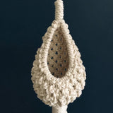 HULIANFU Northern Europe Hanging Basket Pineapple Shape Landscaping Cotton Macrame Flower Planter for Living Room Balcony Decorations