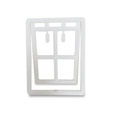 HULIANFU Pet Accessories Two Size Black Dog Gate Quiet Out and In Puppy Cats Door Easy To Install Light Weight Suitable for Large Pets