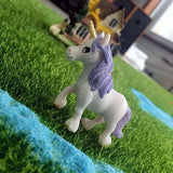 HULIANFU Miniature Rainbow Cake Decoration Unicorn Cake Flag Decoration Pegasus Unicorn Happy Birthday Party Cupcake Decoration Wedding