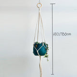 HULIANFU New arrival good quality handmade macrame plant hanger, pot holder  pot hanging  pot tray for garden for home