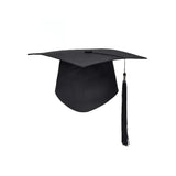 HULIANFU NEW High Quality Adult Bachelor Graduation Caps With Tassels University Bachelors Master Doctor Academic Hat Mortar Board
