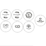 HULIANFU Personalized Acrylic round wedding guest book alternative,Acrylic drop top,Circle wood wedding guest book,wedding name sign,