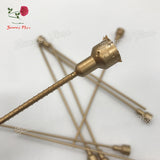 HULIANFU Plastic Flower Stem Arrangement Artificial Hlower Flower Head Accessory Branches Florist Crafts For Wedding Decor  Flower Pole