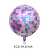 HULIANFU New Beautiful Butterfly Aluminum Foil Balloon Happy Birthday Children  Gift Valentine  Day Party Wedding Scene Decoration
