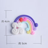 HULIANFU Soft Clay Number Balloon Cake Birthday Topper 1st Birthday Party Decorations Kids Baby Shower Girl  Happy Birthday Cake Topper
