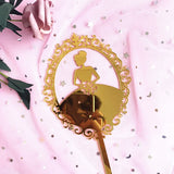 HULIANFU Wedding Cake Topper Acrylic Bride to be Cake Decorations Mariage Anniversary Birthday Party Baking Dessert Cake Top Flag Cupcake