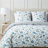 HULIANFU Topfinel Bedding Sets 100%Pure Cotton Soft Comforter Pattern Duvet Cover Pillow Shams Bedding Cover Double Single 3 PCS Bed Set