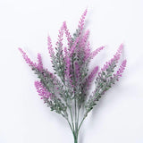 HULIANFU 2023 A Bunch of Provence Lavender Plastic Artificial Flowers False Plants Wedding Home Decoration Christmas Table Decoration