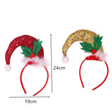 HULIANFU 2023 Christmas Headband Santa Tree Elk Antlers Hair Accessories for Girls Headwear Reindeer Ornaments Elk Ears Christmas Decorations