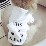 HULIANFU Pet Dog Bathrob Dog Pajamas Sleeping Clothes Soft Pet Bath Drying Towel Clothes for For Puppy Dogs Cats Coat Pet Accessories