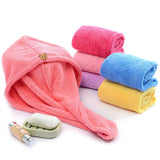HULIANFU Women Hair Drying Hat Quick-dry Hair Towel Cap Hat Bath Hat Microfiber Solid Towel Cap Super Absorption Turban Hair Dry Cap