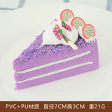 HULIANFU Simulation Fruit Cake Bread Model Food Photo Props Artificial Slicing Cake Fake Ice Cream Cake Funny Gift Cake Shop Display Dec
