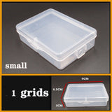 HULIANFU Plastic box Container Screw Holder Case Practical Compartment Jewelry Earring Display case plastic Organizer beads storage boxes
