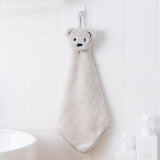 HULIANFU Soft Baby Towel Cartoon Animal Hand Towel Hanging Face Towel Cute Absorbent Bathing Towel For Bathroom Kitchen Quick Dry Towel