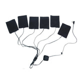 HULIANFU USB Charged Electric Heating Sheet Heating Pad With 3 Gear Adjustable Temperature For Vest Jacket Outdoor Accessories