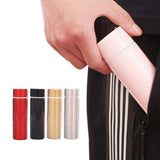 HULIANFU Portable Pocket Thermos Cup Stainless Steel Mini Outdoor Camping Water Bottle Insulated Thermos Flask Water Tea Coffee Cup