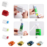 HULIANFU Rolling Toothpaste Device Tube Dispenser Holder Multifunctional Plastic Facial Cleanser Squeezer Press for Bathroom Accessories