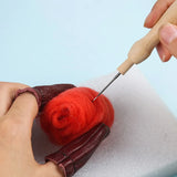 HULIANFU MIUSIE 11 PCS Needle Felting Needle Felting Kit Diy Wool Felt Needle Felting Kit Diy with Handle Wool Felt Pocked Needles