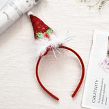 HULIANFU 2023 Red Christmas Hair Band Cartoon Santa Claus Snowman Antlers Headband Merry Christmas Decor Adult Kids Naviidad Gifts Noel Toys