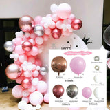 HULIANFU Wedding Balloon Kit Balloons Arch Decoration Birthday Baby Shower Party Birthday Wedding Balloon Decoration Balloons Sets Arch