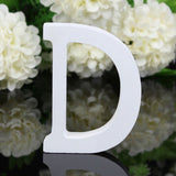 HULIANFU White Wood Letter Alphabet DIY Personalised Name Design Art Crafts Free Standing Xmas Birthday Wedding Party Home Decoration