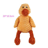 HULIANFU Plush Dog Toy Animals Shape Bite Resistant Squeaky Toys Corduroy Dog Toys for Small Large Dogs Puppy Pets Training Accessories