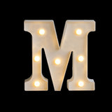 HULIANFU Luminous LED Letter Night Light Creative 26 English Alphabet Battery Lamp Romantic Wedding Party Decoration Christmas Gift 16cm