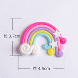 HULIANFU Soft Clay Number Balloon Cake Birthday Topper 1st Birthday Party Decorations Kids Baby Shower Girl  Happy Birthday Cake Topper