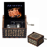 HULIANFU  Wooden Hand Crank Music Box Magic School Game Jurassic Park Godfather Children  Holiday Gift Christmas New Year Gift