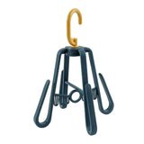 HULIANFU Multifunctional Shoe Rack Folding Hanging Double Hook Shoes Windproof Double Sun Rotating Foldable Drying Rack