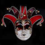 HULIANFU Newly High-end Venetian Masquerade Mask Mask Europe and The United States Halloween Clown Mask Show Supplies