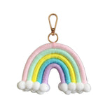 HULIANFU Macrame Rainbow Wall Hanging Decoration Boho Home Decor Party Supplies Baby Shower Dorm Kid Room Bead Tassels Ornaments