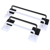 HULIANFU Self Adhesive Wall Mounted Bathroom Towel Bar Shelf Rack Holder Toilet Roll Paper Hanging Hanger S/L Size