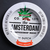 HULIANFU Metal Tobacco Herb Rolling Tray Cigarette Paper Rolling Tray Plate Cigar Cigarette Ashtray Discs for Smoke Cigarette Ash Trays