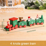 HULIANFU Merry Christmas Wooden Train Ornament Christmas Decoration For Home Santa Claus Gift Natal Navidad Noel  New Year Xmas Decor