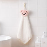 HULIANFU Soft Baby Towel Cartoon Animal Hand Towel Hanging Face Towel Cute Absorbent Bathing Towel For Bathroom Kitchen Quick Dry Towel