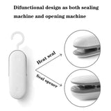 HULIANFU Kitchen Accessories Mini Sealing Machine Portable Heat Sealer Plastic Package Storage Bag Handy Sticker and Seals for Food Snack