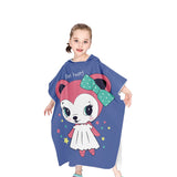 HULIANFU Kids Beach Poncho Cute Cat Print Beach Towel Hooded Super Absorbent Microfibre Children BathRobe Toddler Pool Towel with Hood