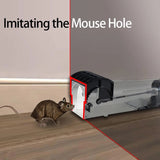 HULIANFU Smart Self-locking Mousetrap Safe Firm Transparent Household Mouse Catcher Plastic Reusable Humane Indoor Outdoor Rat Trap