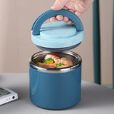 HULIANFU Soup Thermos Food Jar Insulated Lunch Container Bento Box for Cold Hot Food Food Flask Stainless Steel Lunch Box With Handle