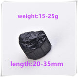 HULIANFU Natural Black Tourmaline Gravel Raw Gemstone Mineral Specimen Irregular Crystal Healing Advanced Collection Eliminate Magnetism